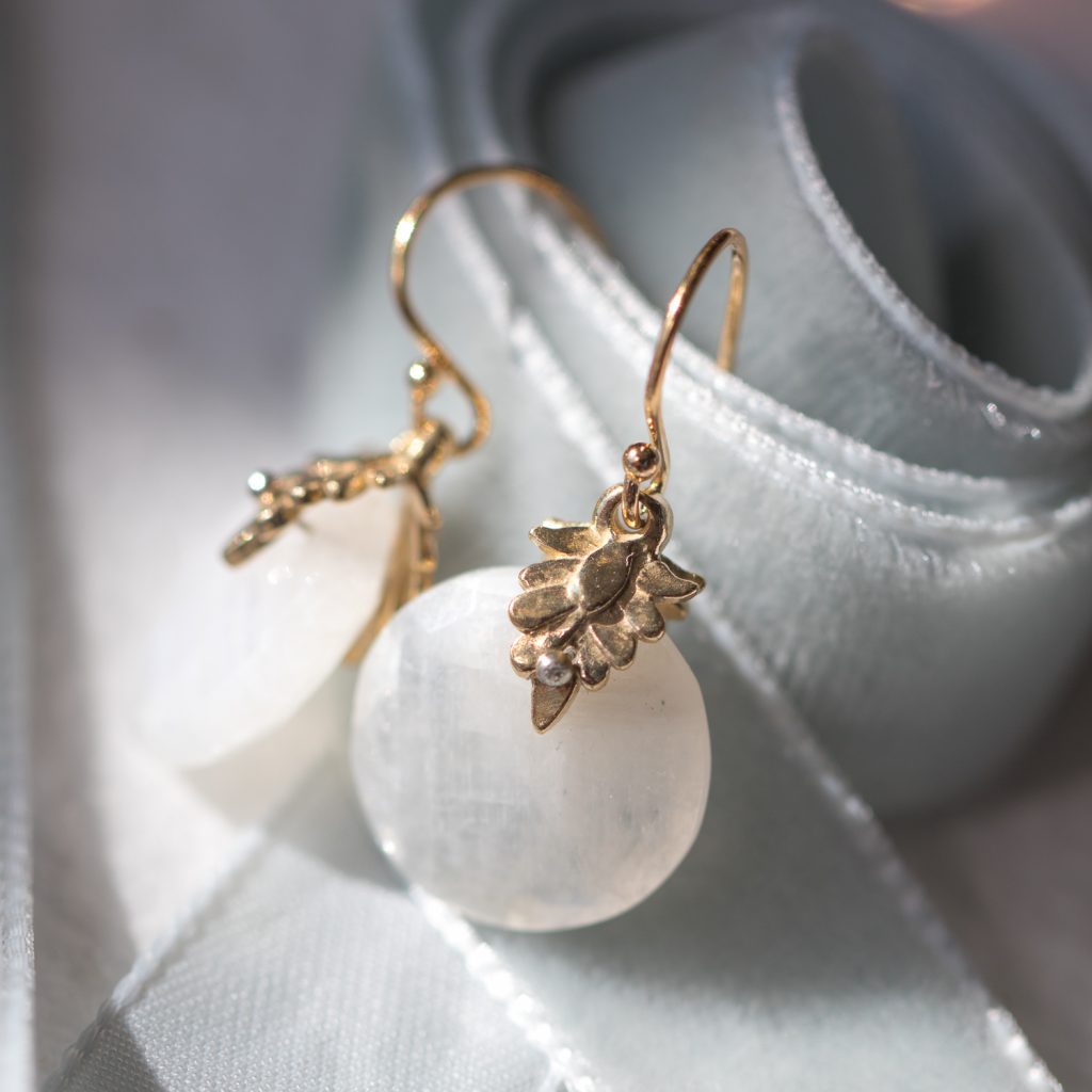 Moonstone earrings by Lulu Designs