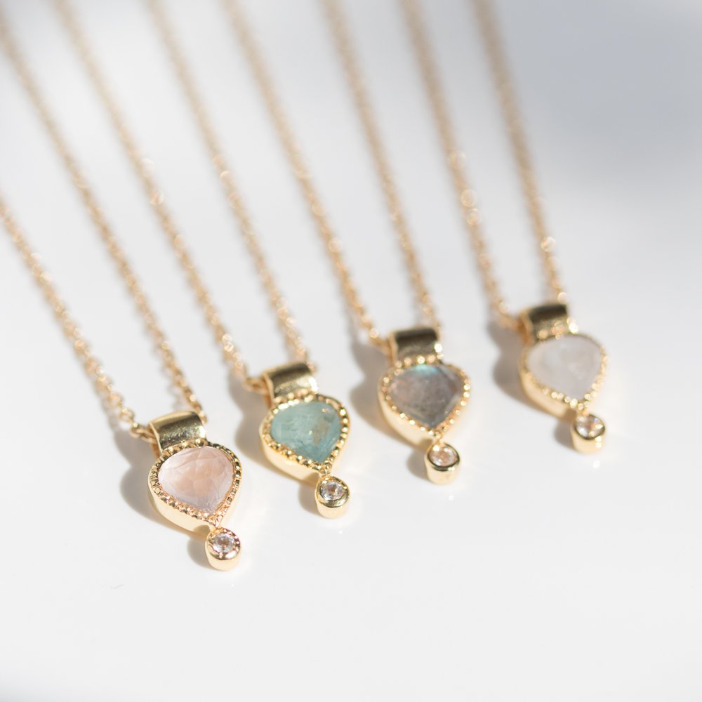 Colette moonstone necklace by Lulu Designs