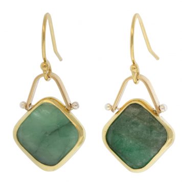 Lulu Designs: Meadow Earrings, Emerald