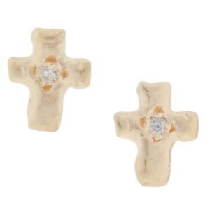 gold earrings with diamonds by jewelry desinger victoria cunningham