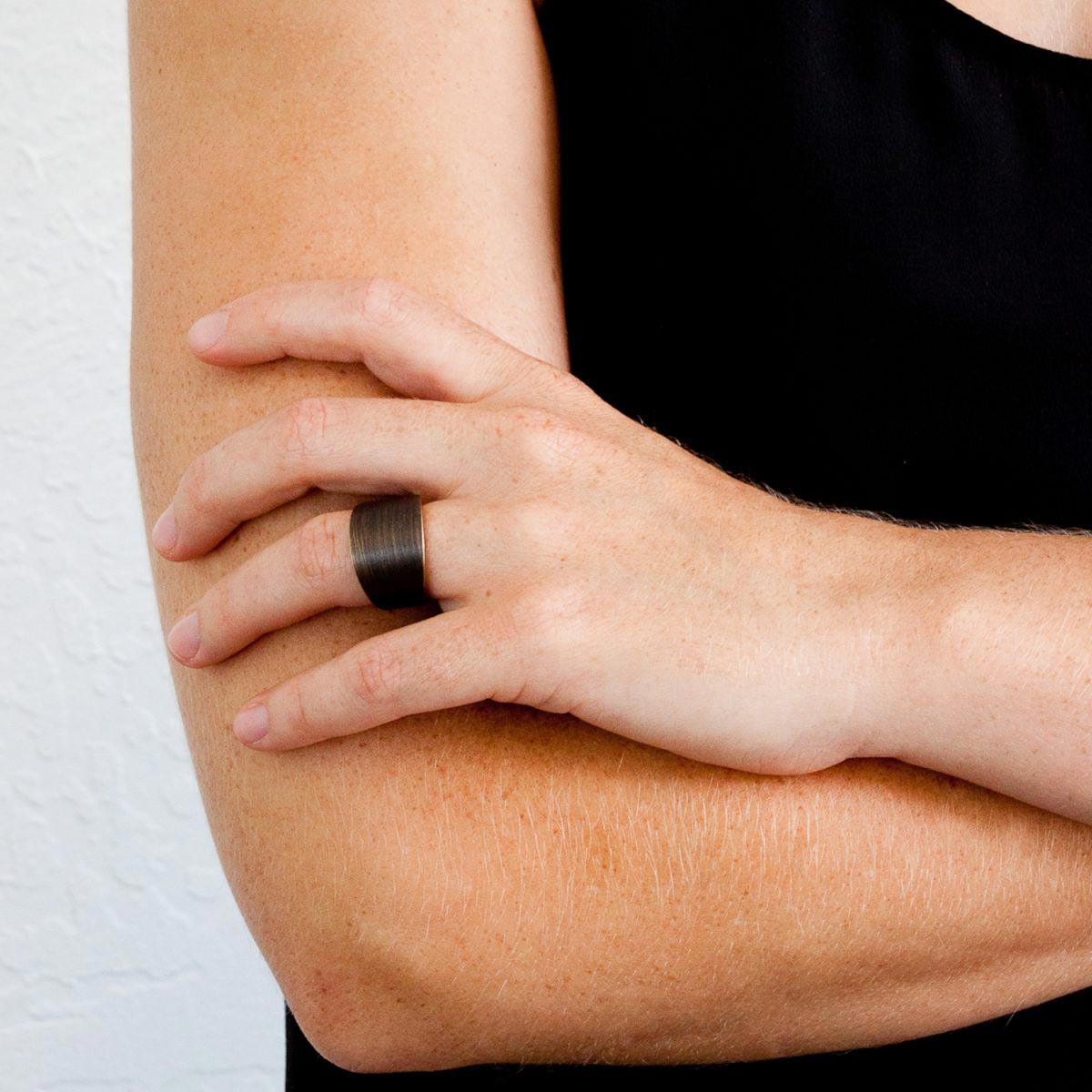 Solid Tapered Ring Distressed by Marmol Radziner - NEWTWIST