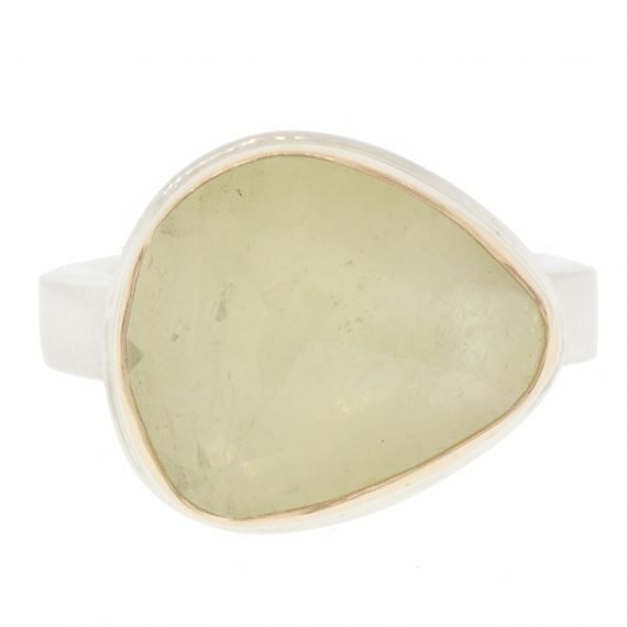 gold and silver ring with sapphire by jewelry designer jamie joseph