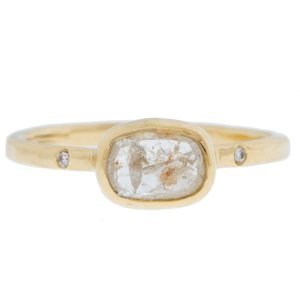 melisssa joy manning rustic diamond engagement ring