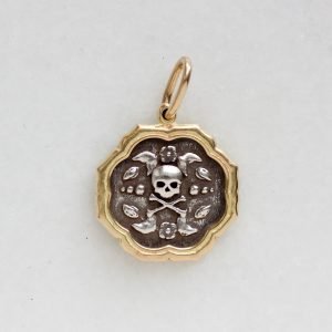 Erica Molinari Trunk Show: ss and 18k baby skull and flower