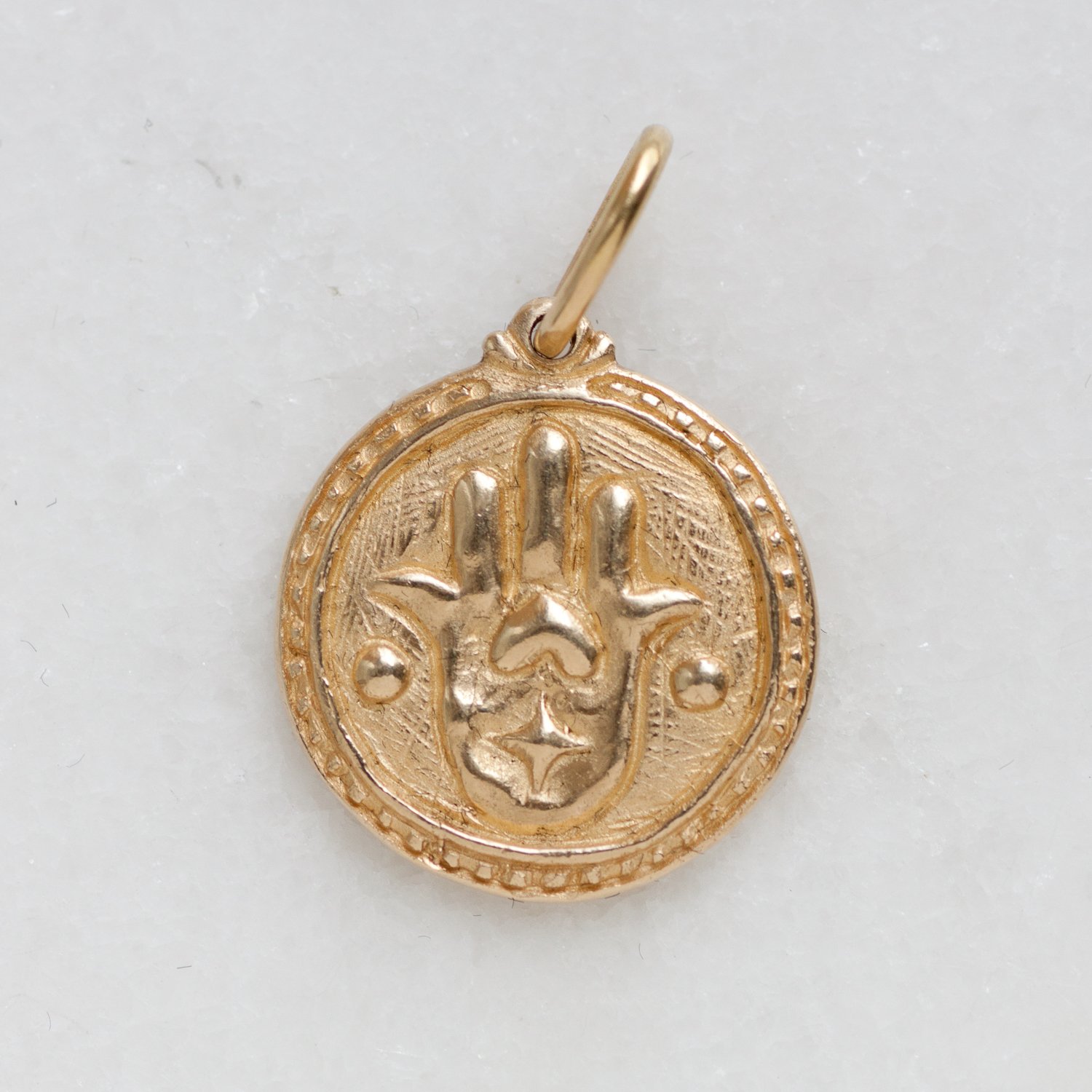 Erica Molinari Trunk Show: 14k hamsa and evil eye