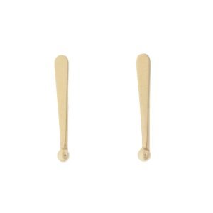 Kaylin Hertel: 14K yellow gold small spark stud earring