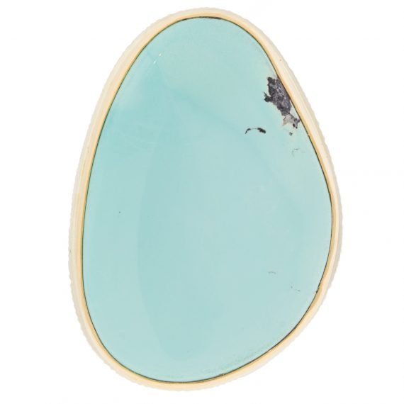 gold and silver ring with turquoise by jewelry designer jamie joseph