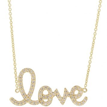 gold necklace with diamonds by jewelry designer sydney evan