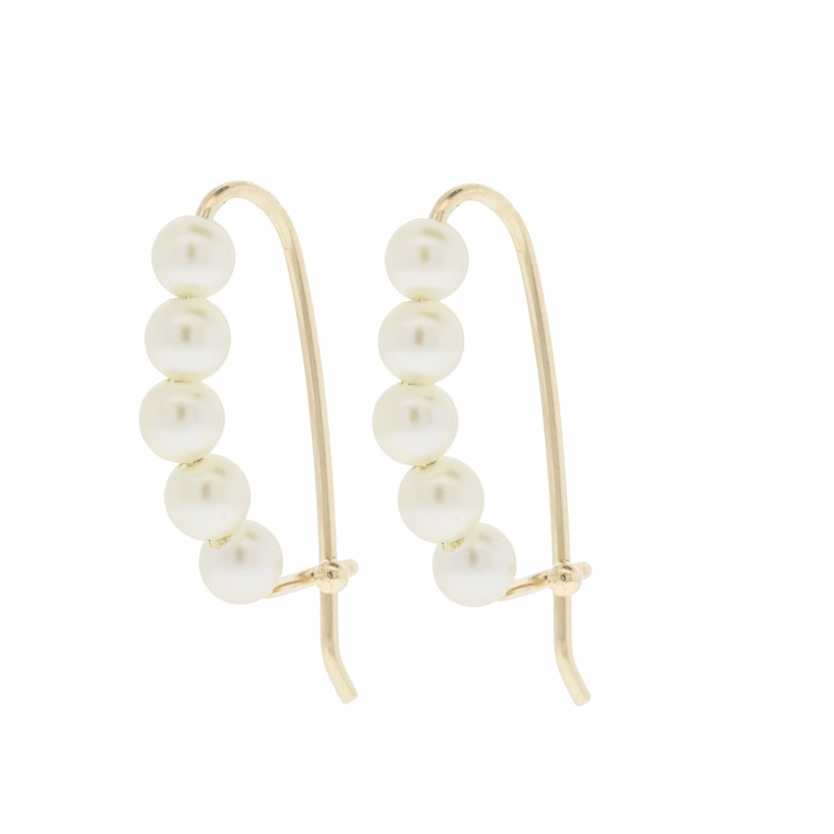 Pearl Safety Pin Earrings by Mizuki NEWTWIST
