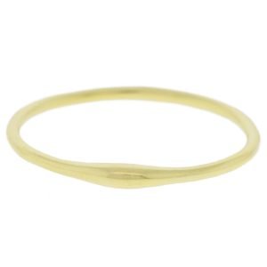 Diana Mitchell: 18k gold single wave ring