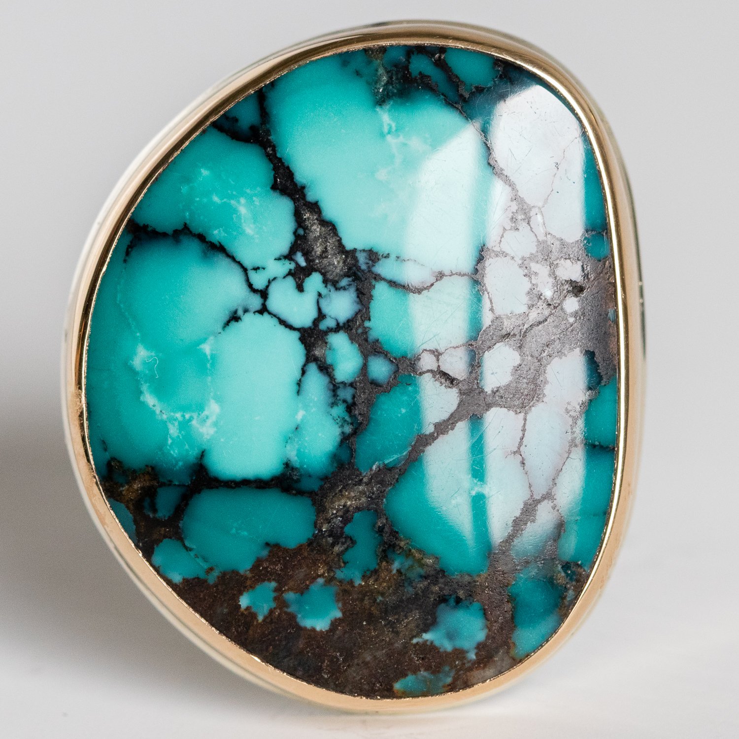 Jamie Joseph Trunk Show: Large Asymmetrical Hubei Turquoise sz. 8.25