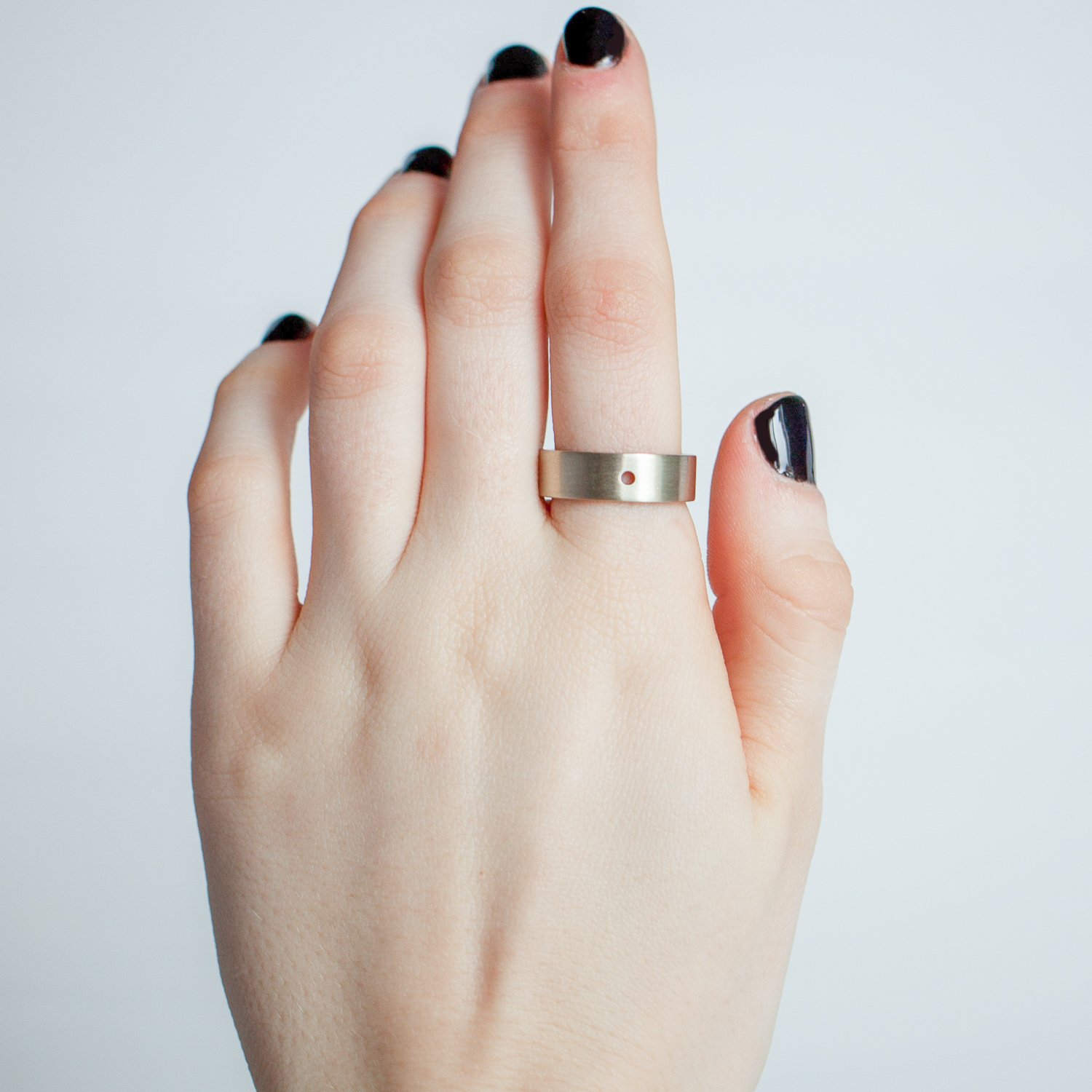 Lightweight Solid Standard Ring in White Brass by Marmol Radziner ...