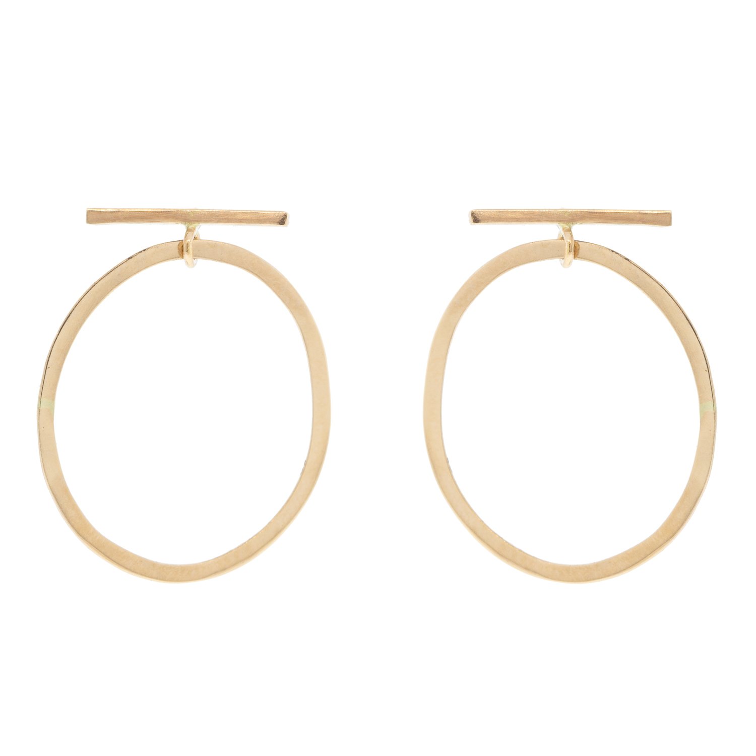 【14金】Melissa Joy Manning Oval Hoops Long Long Oval Hoops (Melissa Joy Manning) - SOURCE objects