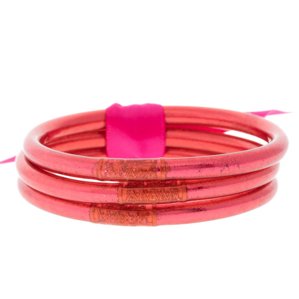 Set of 3 Rose Gold All Weather Bangles by BuDhaGirl NEWTWIST