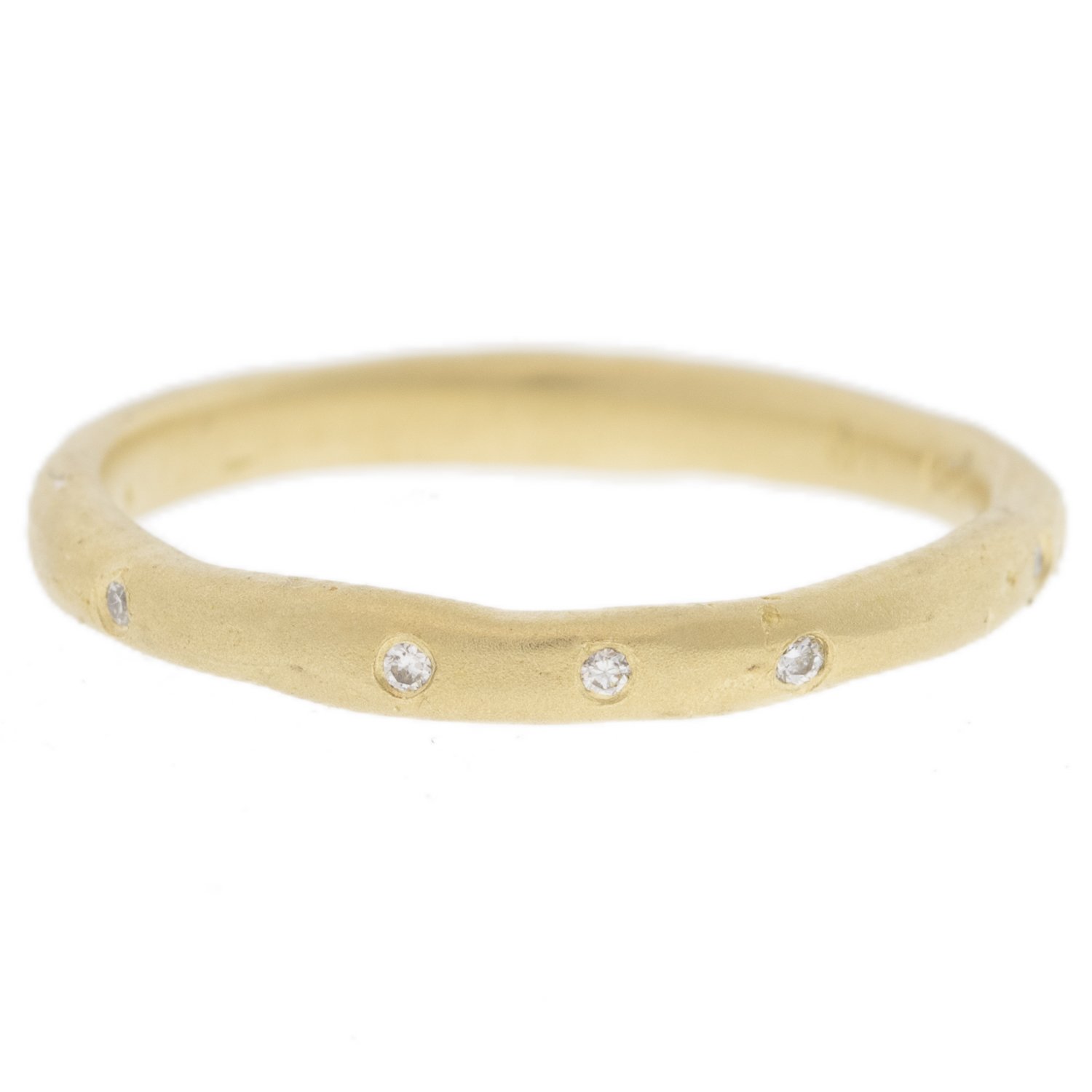 Round Hammered Diamond Band by Victoria Cunningham NEWTWIST