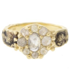gold ring with diamonds by jewelry designer atelier narce