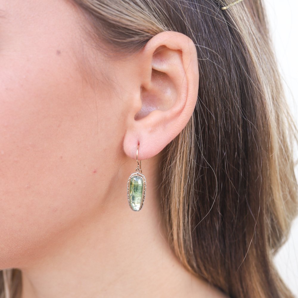 Jamie Joseph Trunk Show: Asymmetrical Faceted Green Tourmaline Earrings