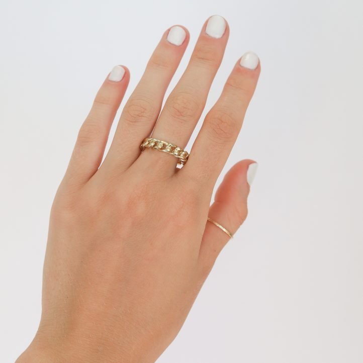 Lauren Newton : Ring, Linx , Brass, size 7