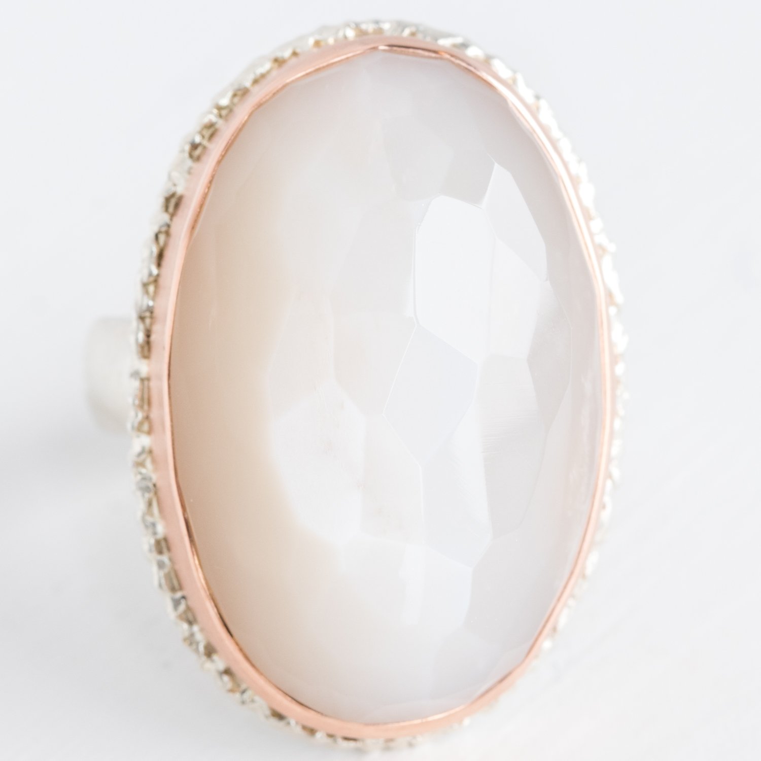 Trunk Show: Oval White Moonstone Ring by Jamie Joseph NEWTWIST