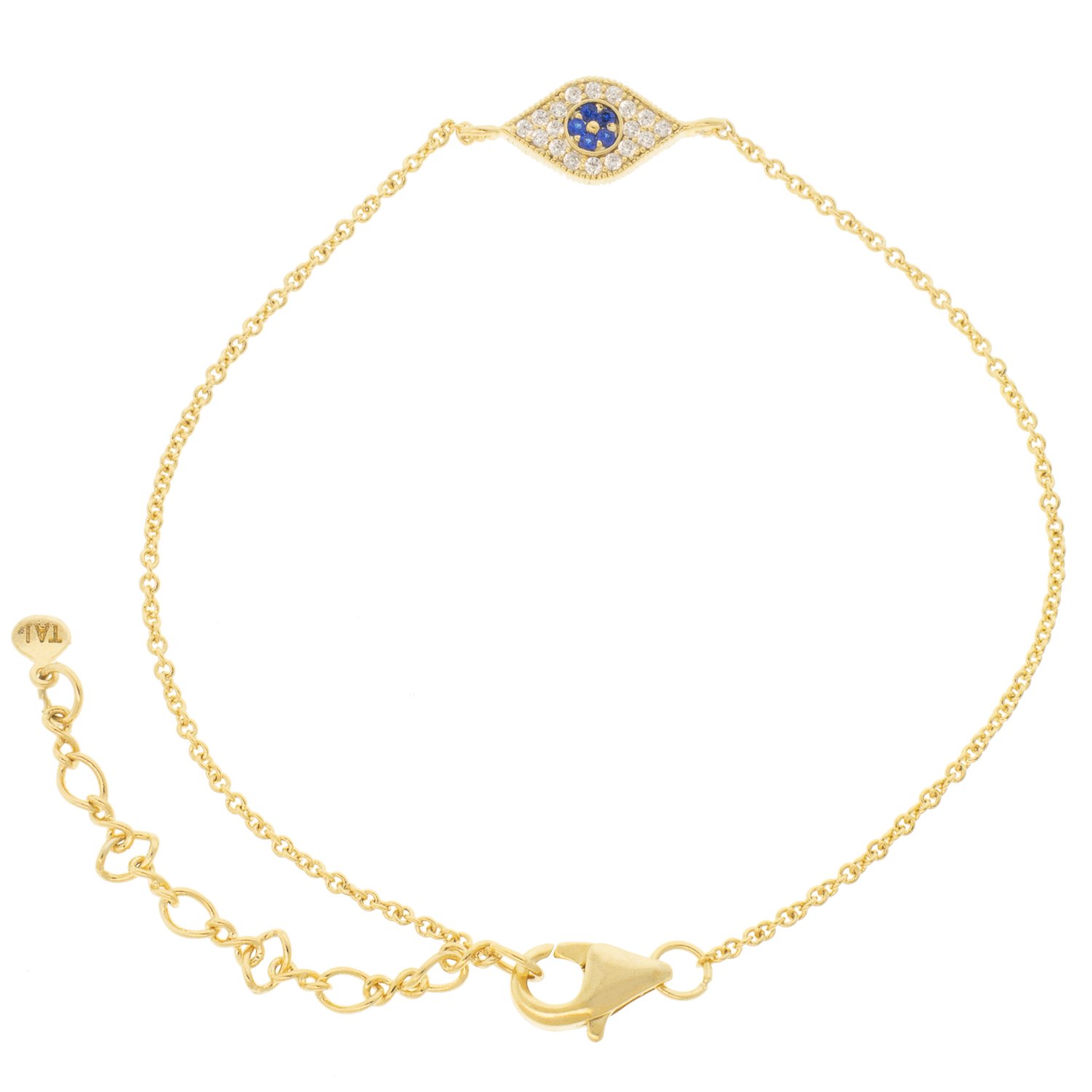 TAI Bracelet Card Gold/Braided Evil Eye main image 1