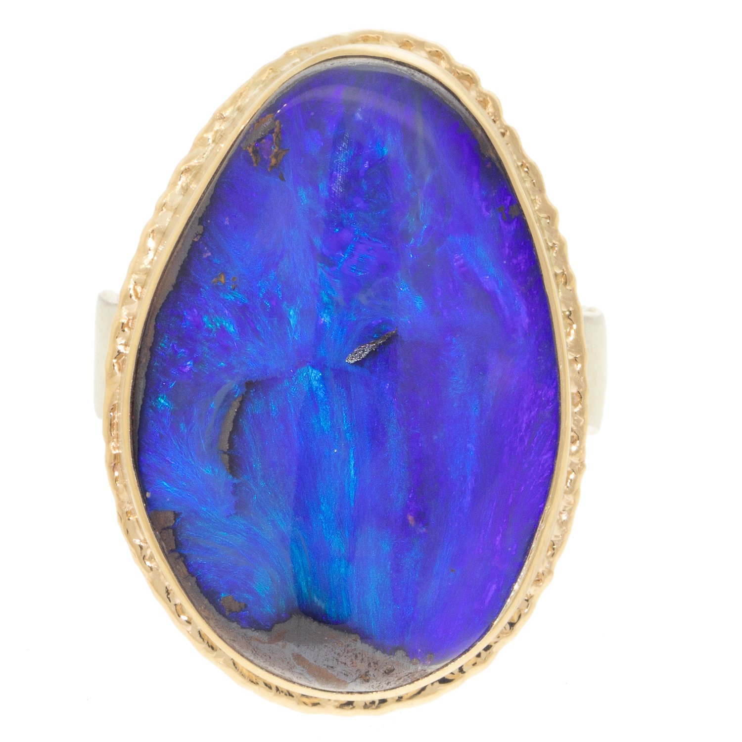 gold and silver ring with opal by jewelry designer Jamie Joseph