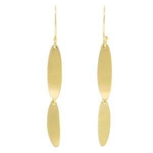 Sarah McGuire: Earrings, Falling Leaves, 18K Gold.