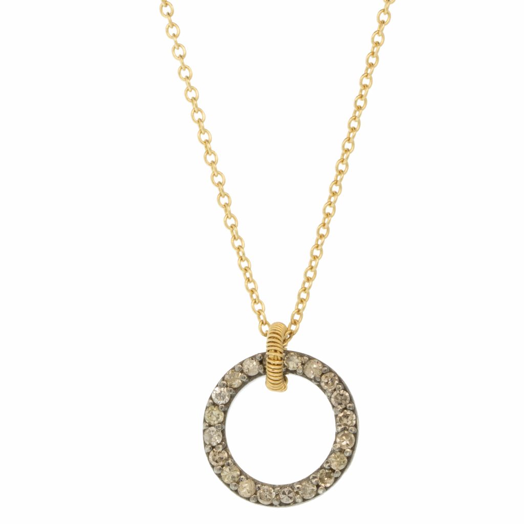 Small Open Circle Necklace by Dana Kellin Fine NEWTWIST