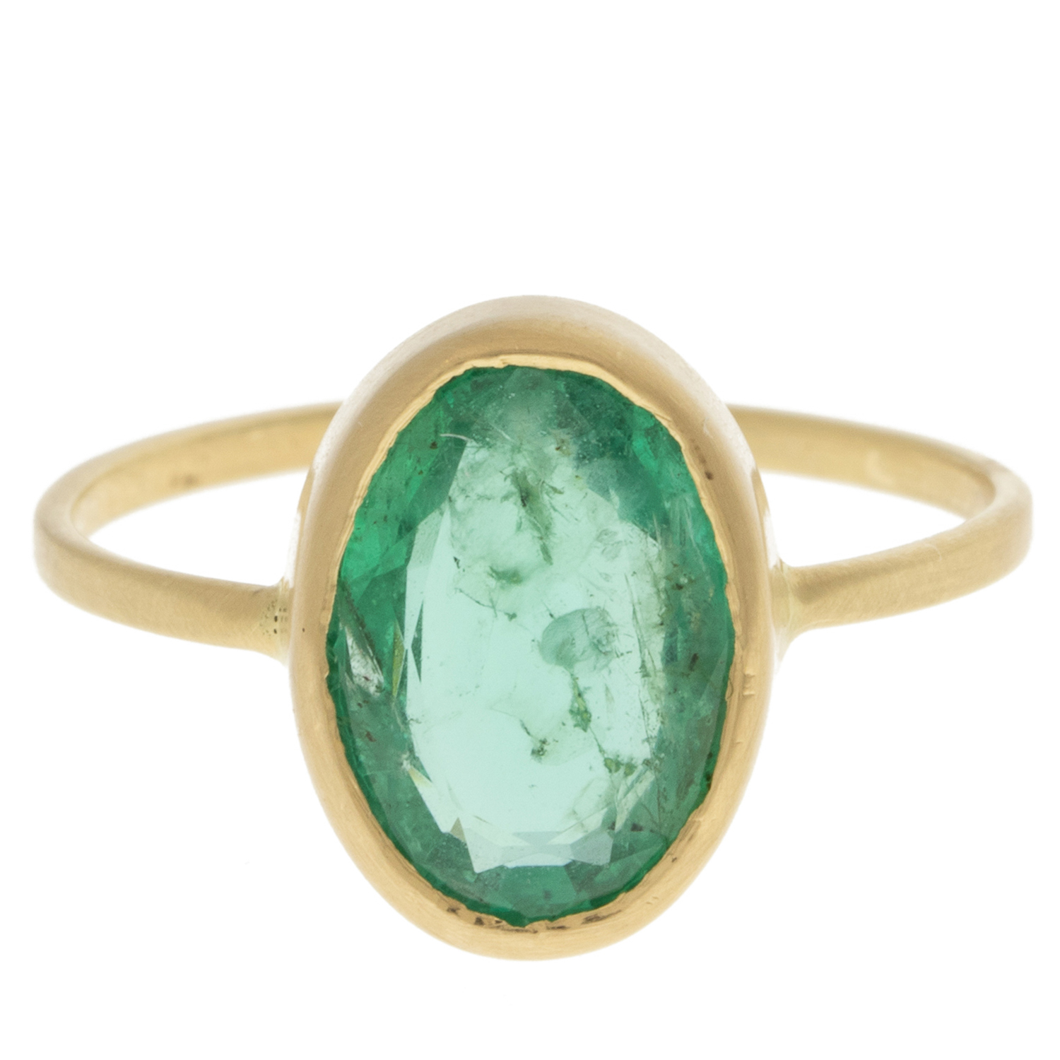 Margaret Solow: Ring,14 kt Emerald,Large Oval