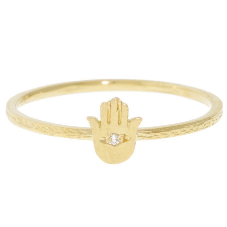Victoria Cunningham Trunk Show: Ring, Hamsa, Diamond, 14K yellow gold