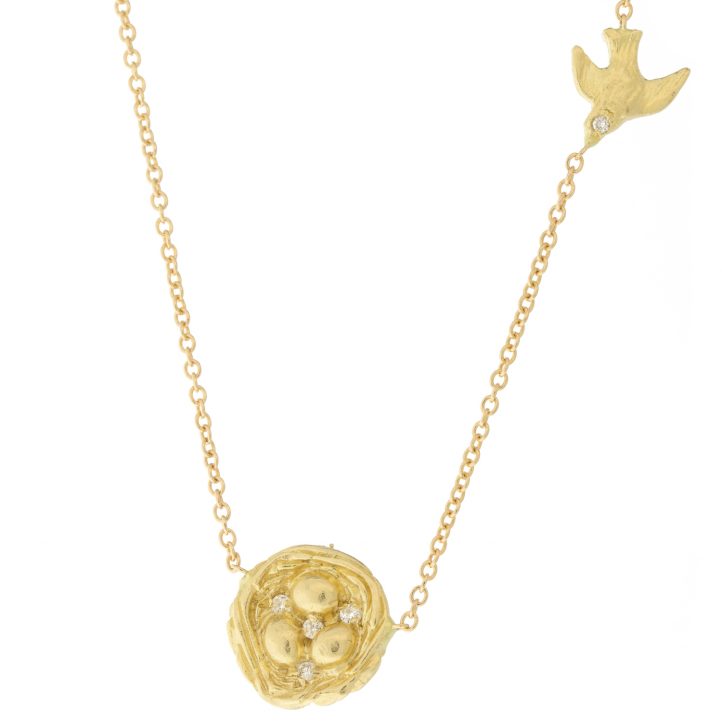 Victoria Cunningham Trunk Show: 14K nest w/ bird