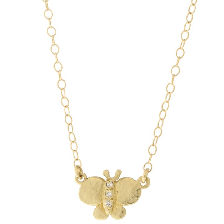 Victoria Cunningham Trunk Show: 14K hammered butterfly