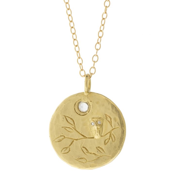 Victoria Cunningham Trunk Show: 14K Owl W/ Moon Diamond Eyes