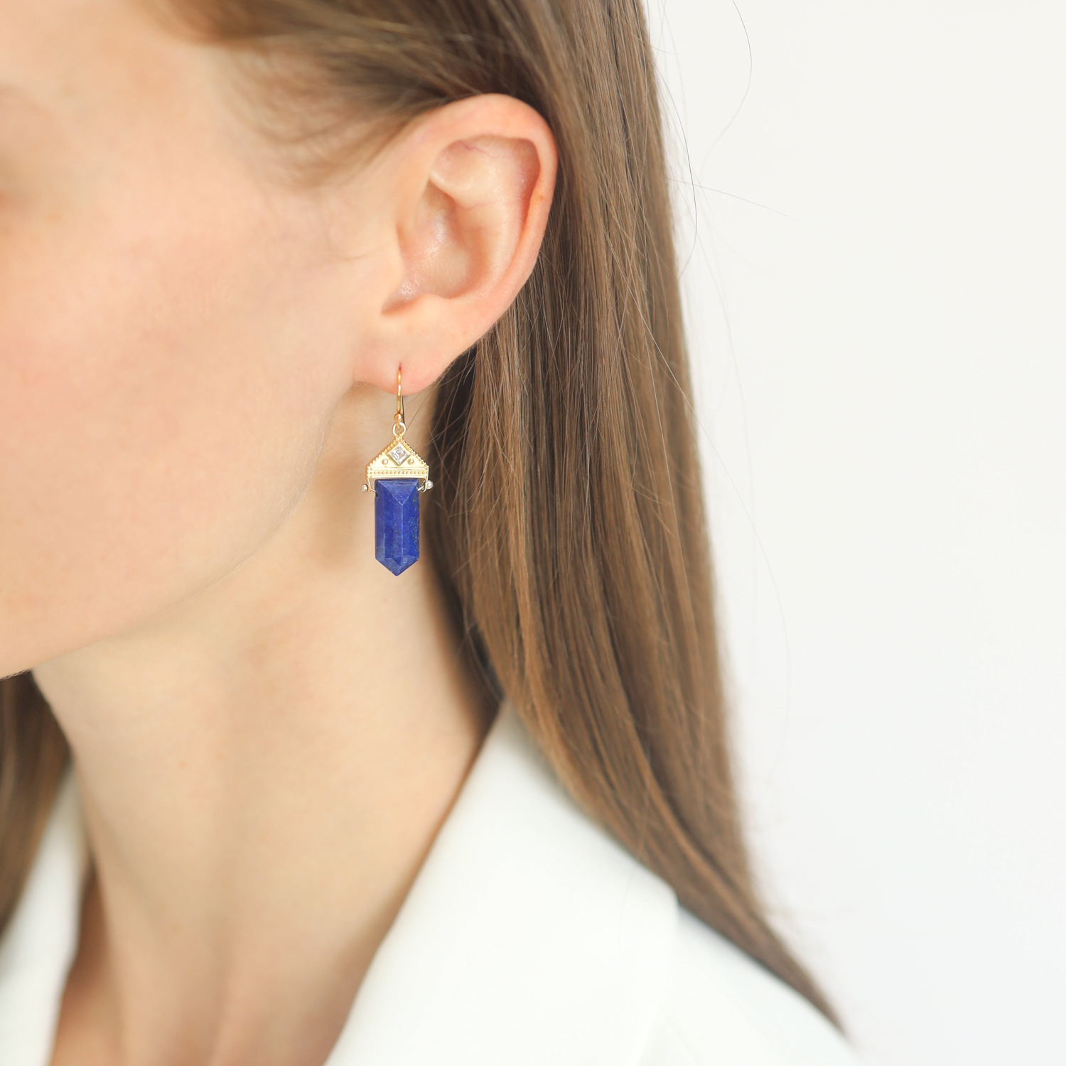 LuLu: Neptune Lapis Earrings