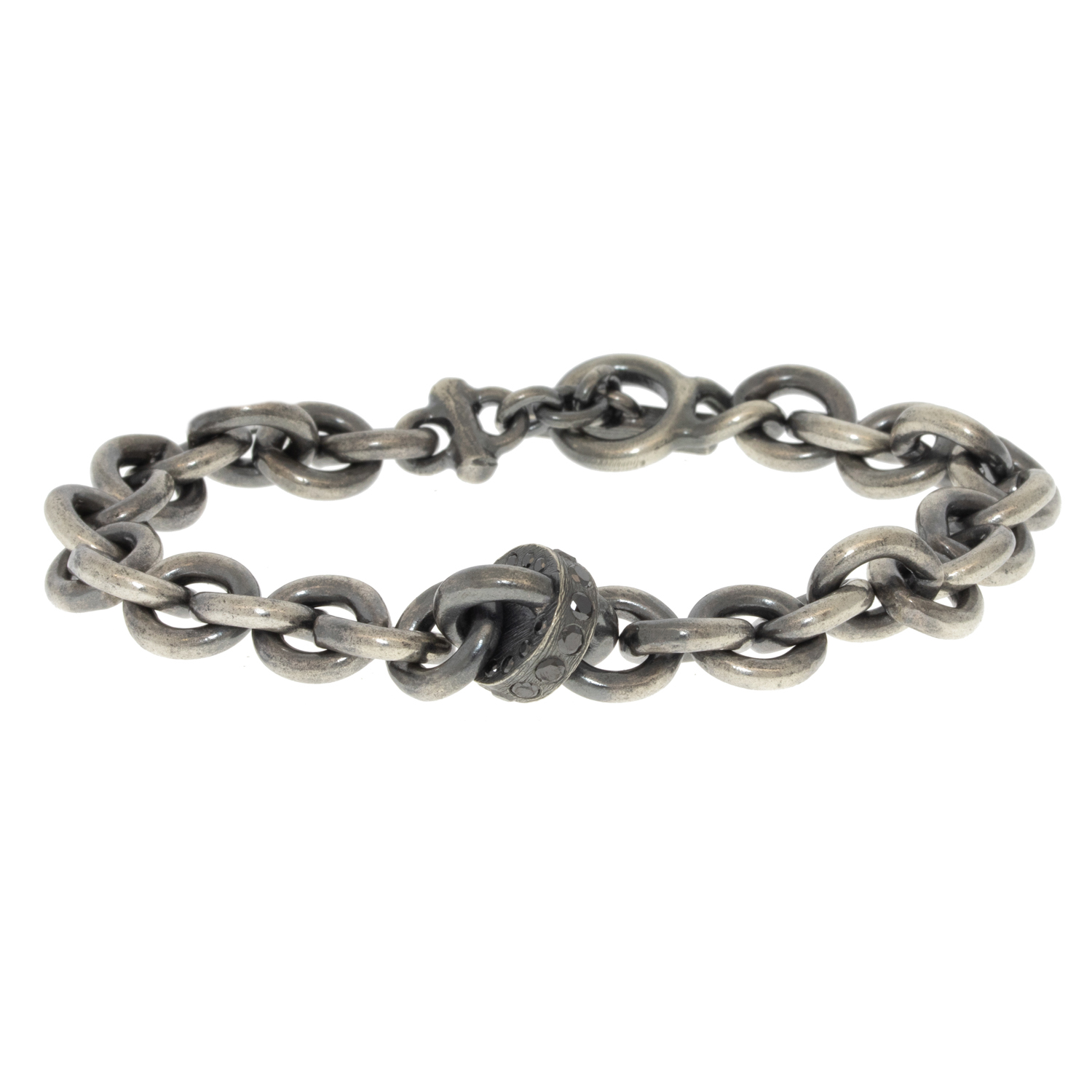 Rene Escobar Trunk Show: Bracelet, ANDREA Link, SS black Diamonds