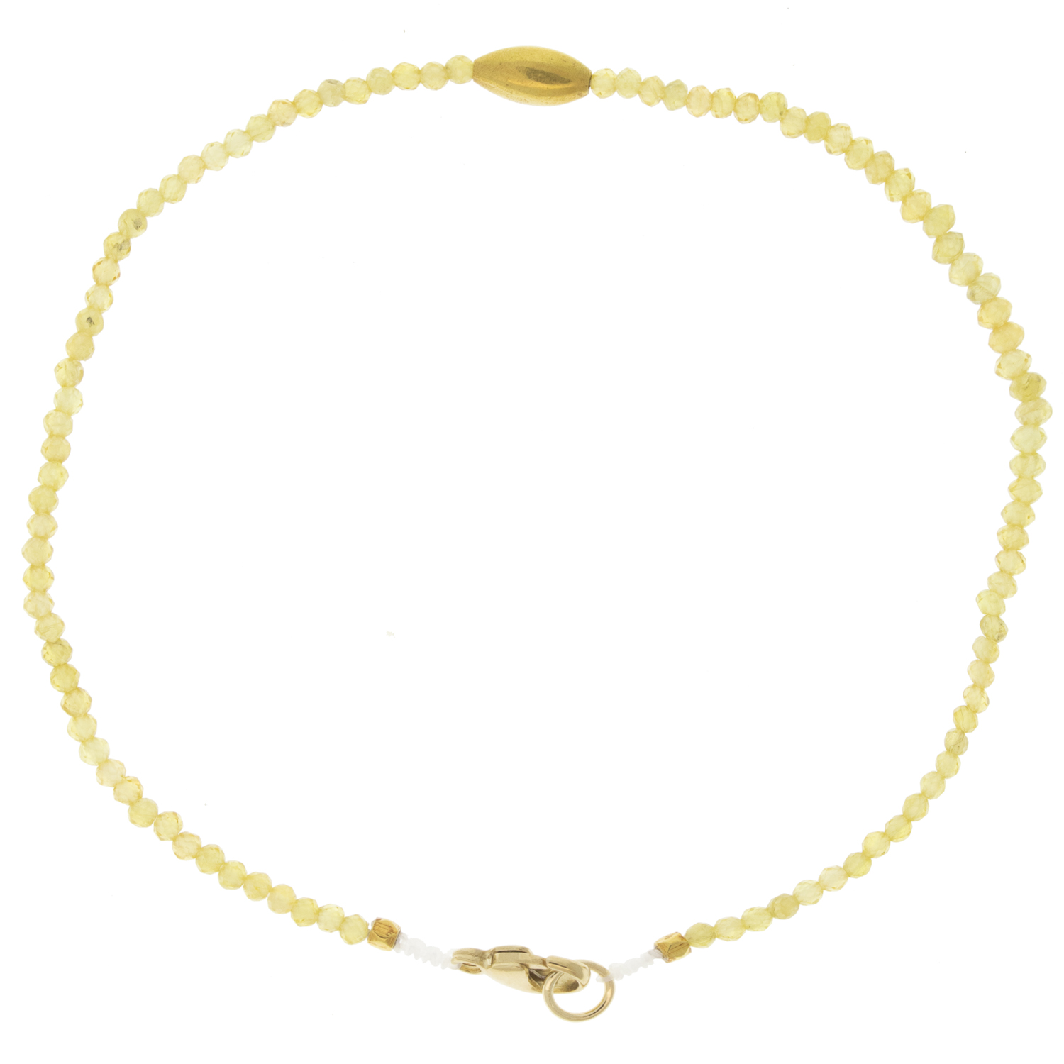 Margaret Solow: Bracelet,Yellow sapphire &18K Bead