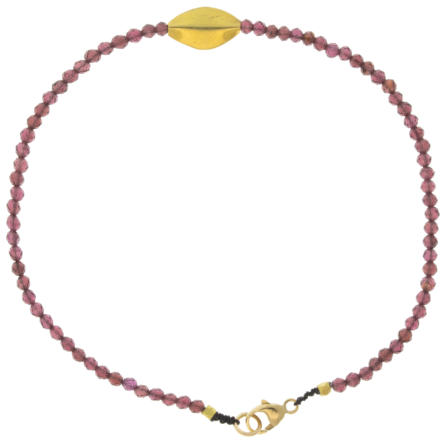 Margaret Solow: Bracelet,18K Marquis bead , Garnet