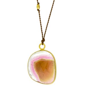 Margaret Solow: 18K watermelon tourmaline necklace