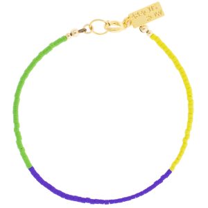 Abacus Row: Pyramid Bracelet, Ocean, 6.5"