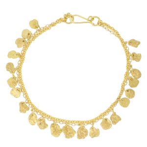 Sarah McGuire: Gold Double Chain Kelp Bracelet, 18ky, 14ky