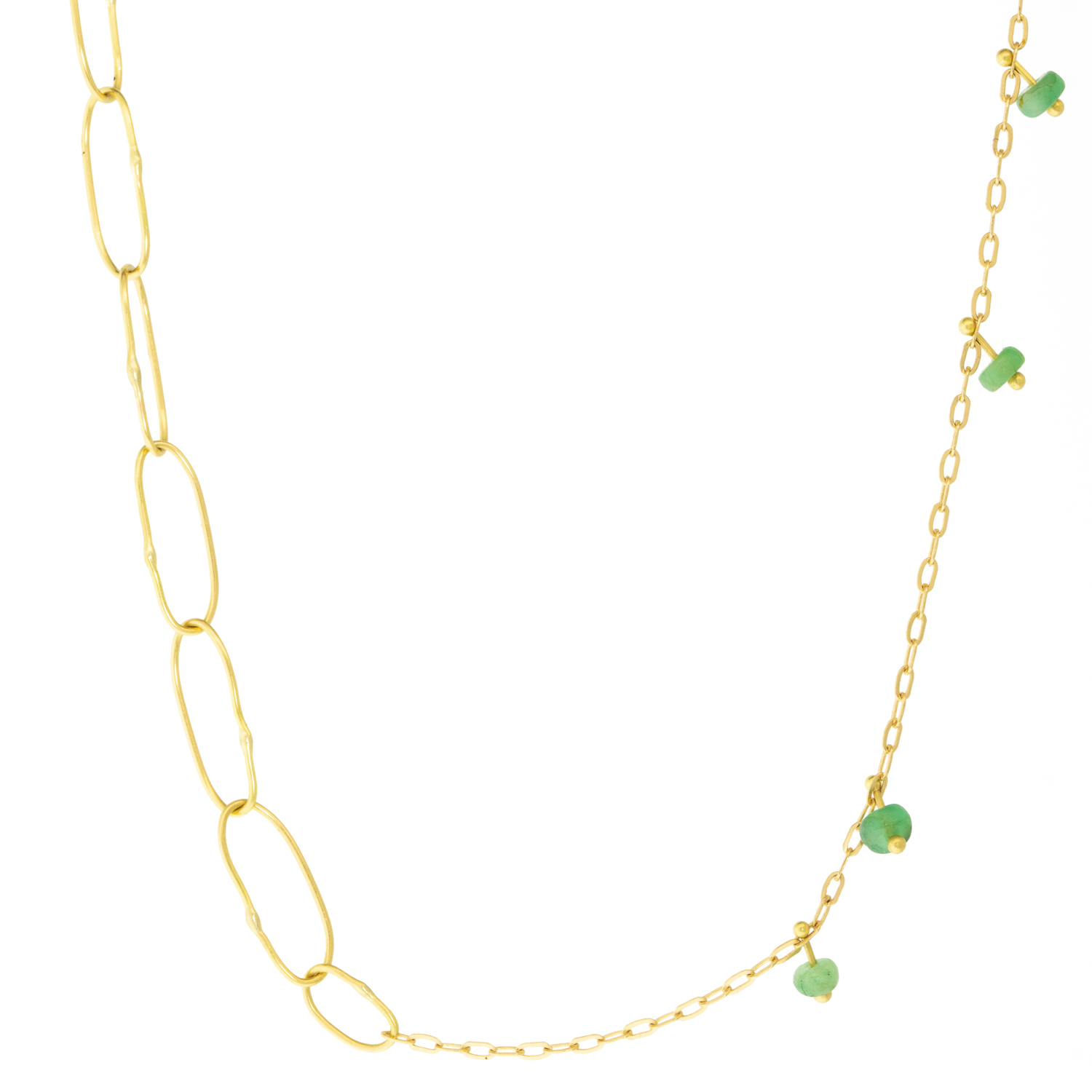 Emerald Chain Necklace by Sarah McGuire NEWTWIST