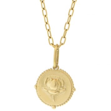 Erica Molinari Trunk Show: 14K small round lotus flower