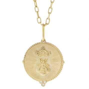 Erica Molinari Trunk Show: 14K Queen Bee diamonds in granules, "Dreams are necessary to life" .0225 TCW Anais Nin