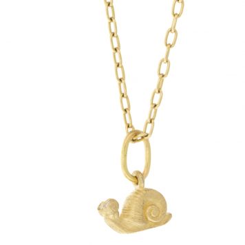Erica Molinari Trunk Show: Baby big eye snail,large diamond eye, .015 TCW