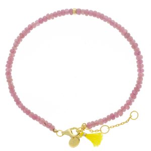 SHASHI :Natasha Bracelet, Pink Sapphire