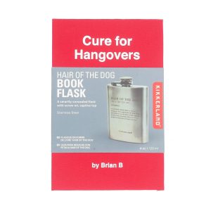 Kikkerland: Hair of the Dog Flask book measures 6 3/8" x 4" x 1 1/4"