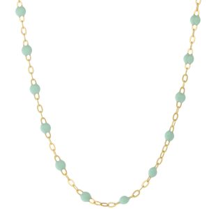 gigiCLOZEAU: Classic Gigi necklace, jade, 18k yg, 16.5"