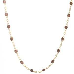gigiCLOZEAU: Classic Gigi necklace, copper, 18k yg, 16.5"