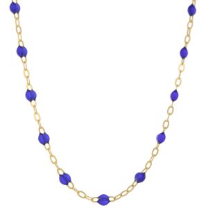 gigiCLOZEAU: Classic Gigi necklace,Lapis,18k YG