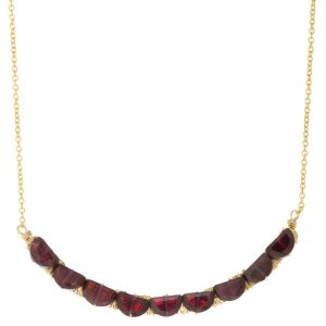 Dana Kellin : Necklace,Garnet curve pendant