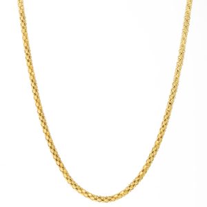 Robindira Unsworth: Fashion Necklace, Gold Vermeil, Textured Layering Chain
